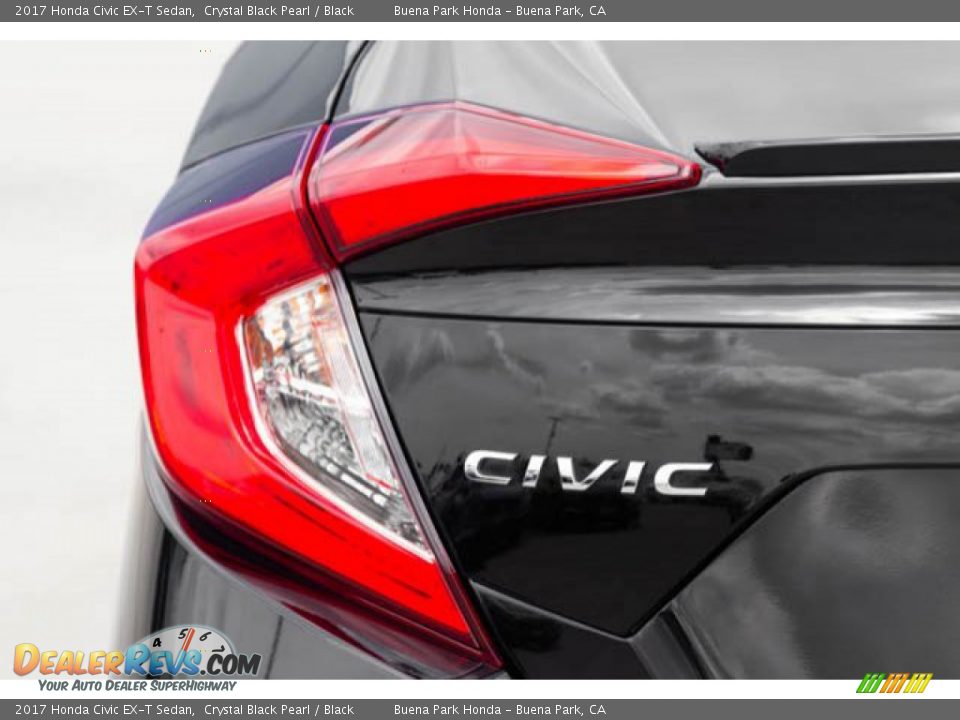 2017 Honda Civic EX-T Sedan Crystal Black Pearl / Black Photo #10