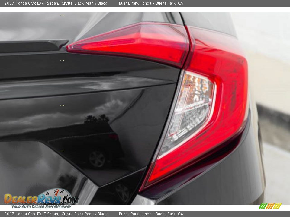 2017 Honda Civic EX-T Sedan Crystal Black Pearl / Black Photo #11