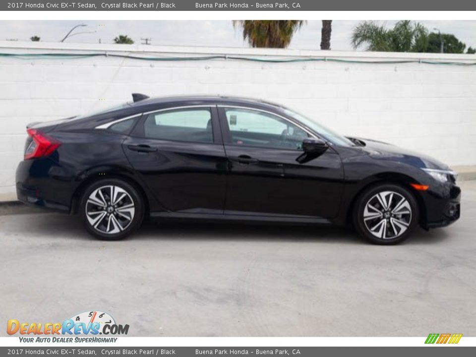 2017 Honda Civic EX-T Sedan Crystal Black Pearl / Black Photo #12
