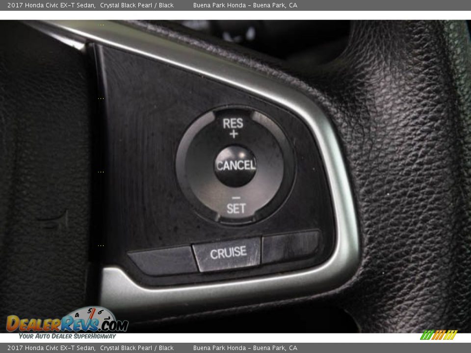 2017 Honda Civic EX-T Sedan Crystal Black Pearl / Black Photo #15