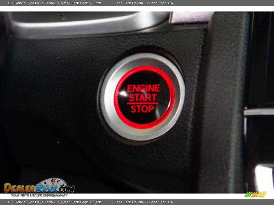 2017 Honda Civic EX-T Sedan Crystal Black Pearl / Black Photo #16