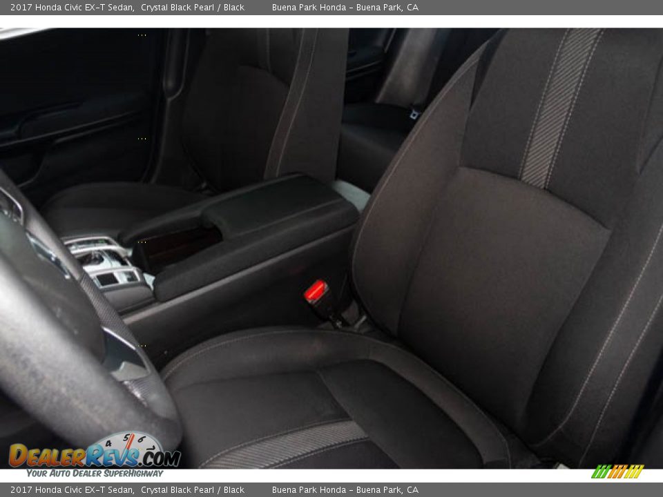 2017 Honda Civic EX-T Sedan Crystal Black Pearl / Black Photo #18