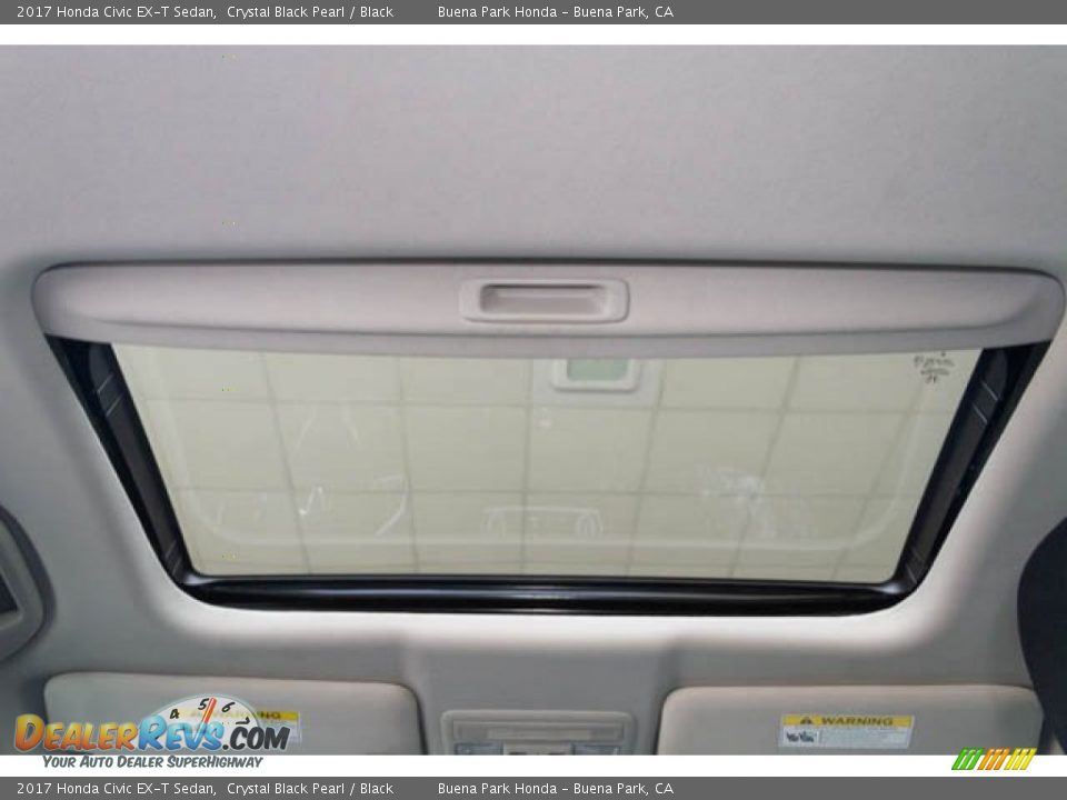 2017 Honda Civic EX-T Sedan Crystal Black Pearl / Black Photo #19