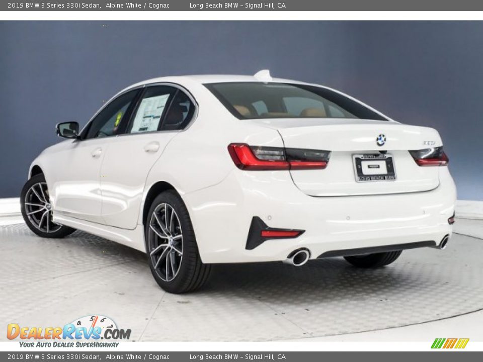 2019 BMW 3 Series 330i Sedan Alpine White / Cognac Photo #2