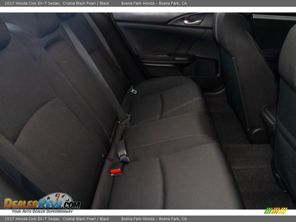 2017 Honda Civic EX-T Sedan Crystal Black Pearl / Black Photo #22