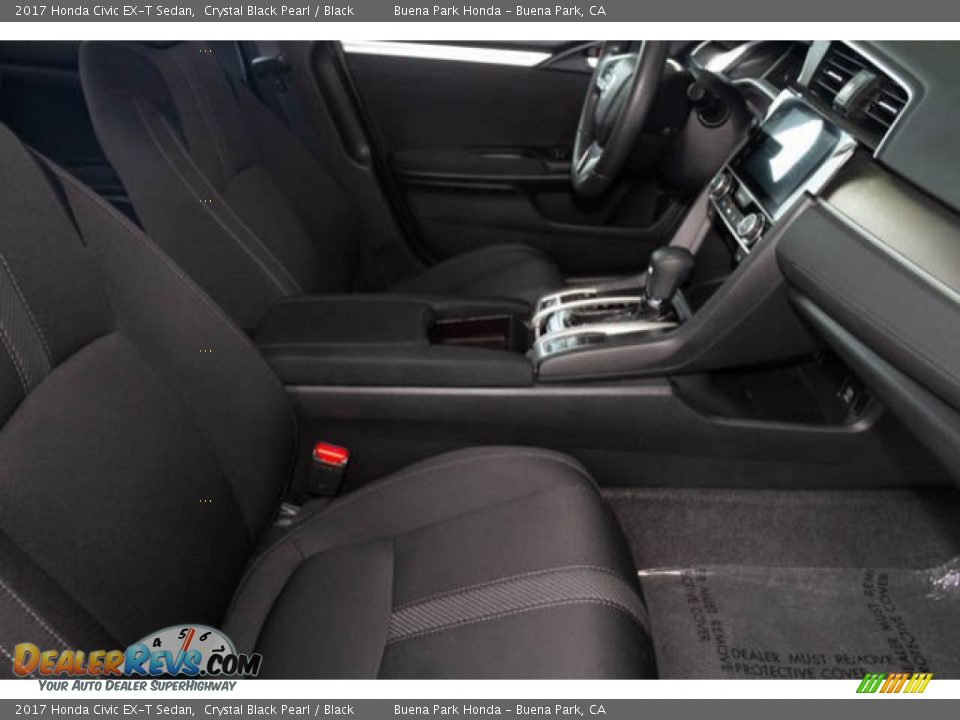 2017 Honda Civic EX-T Sedan Crystal Black Pearl / Black Photo #24