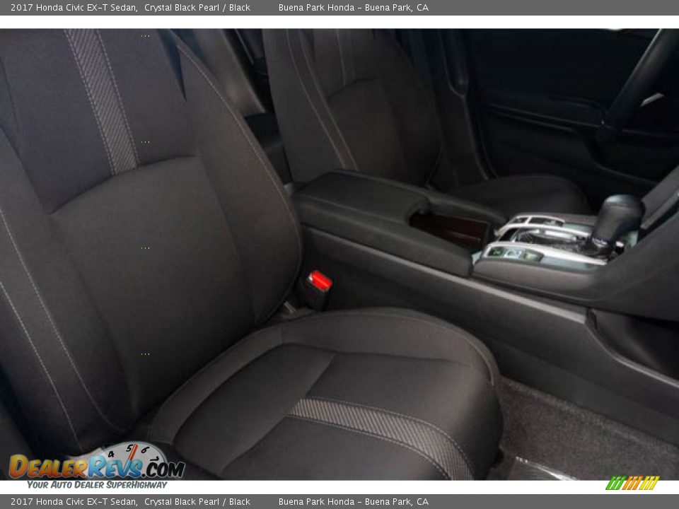2017 Honda Civic EX-T Sedan Crystal Black Pearl / Black Photo #25