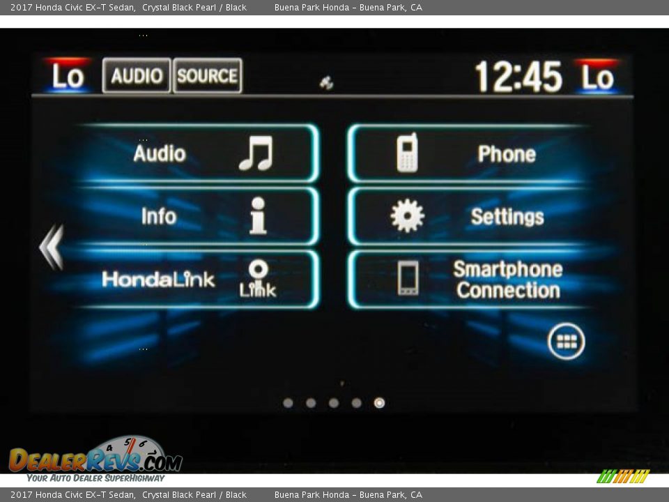 2017 Honda Civic EX-T Sedan Crystal Black Pearl / Black Photo #26