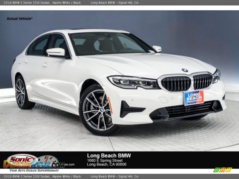 2019 BMW 3 Series 330i Sedan Alpine White / Black Photo #1