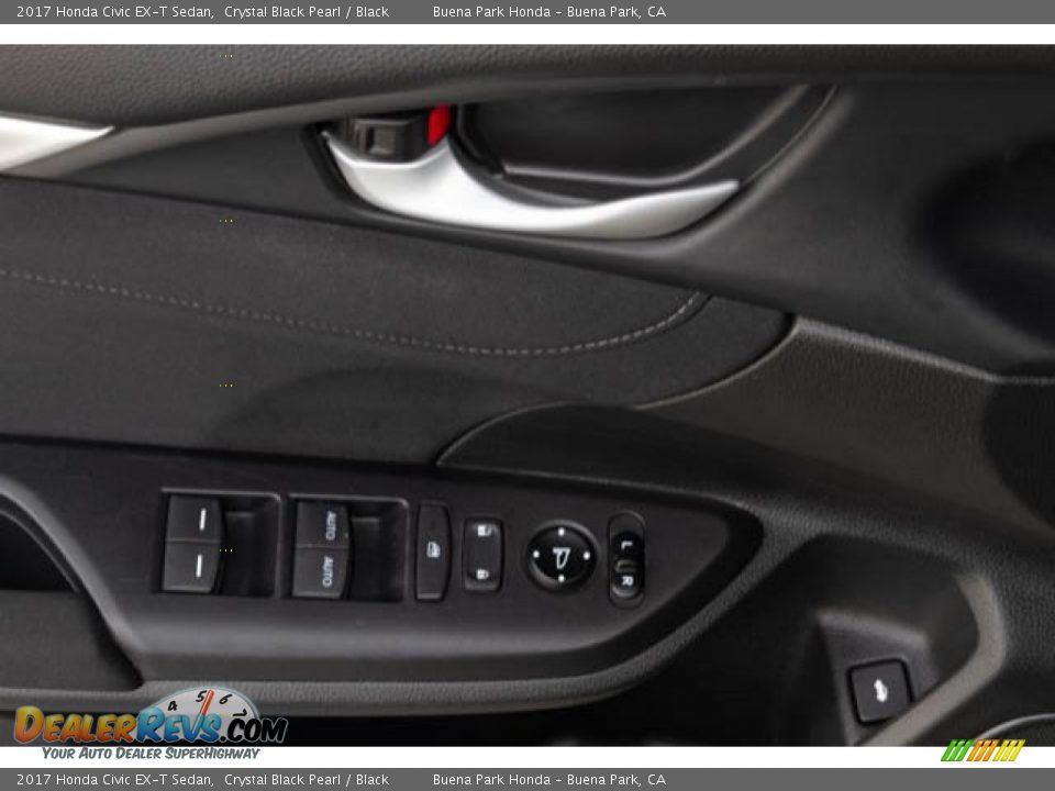 2017 Honda Civic EX-T Sedan Crystal Black Pearl / Black Photo #31