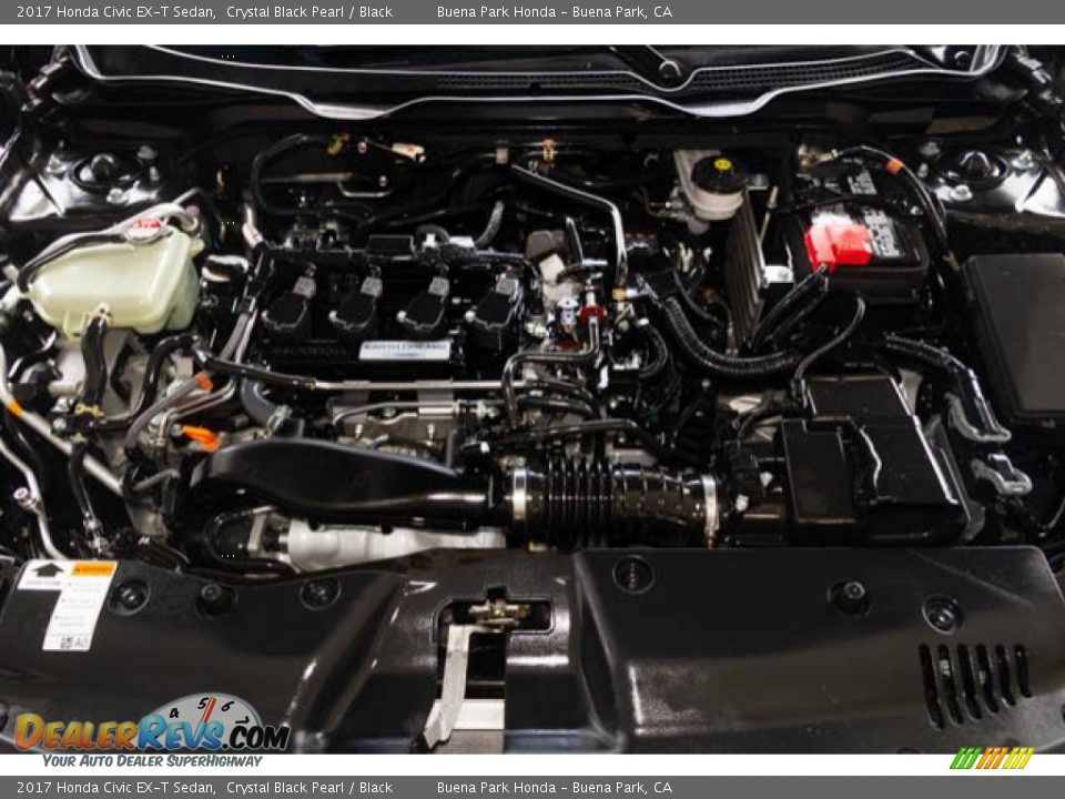 2017 Honda Civic EX-T Sedan Crystal Black Pearl / Black Photo #35