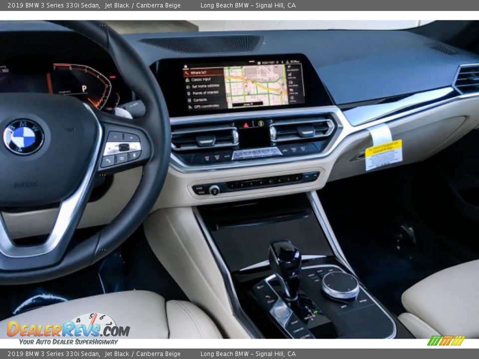 2019 BMW 3 Series 330i Sedan Jet Black / Canberra Beige Photo #6