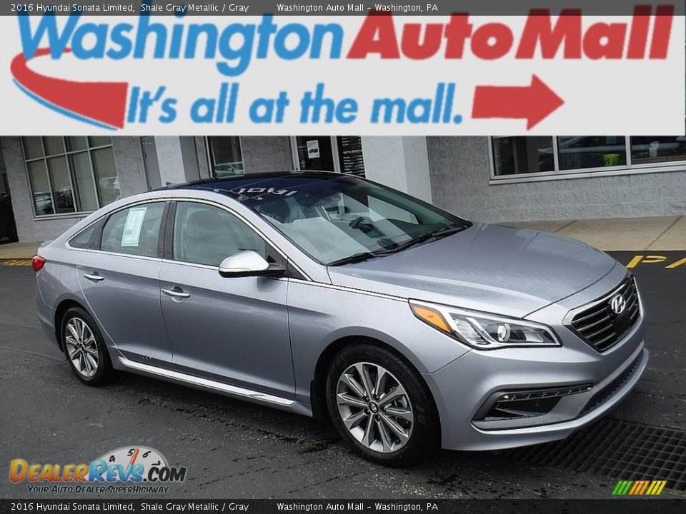 2016 Hyundai Sonata Limited Shale Gray Metallic / Gray Photo #1