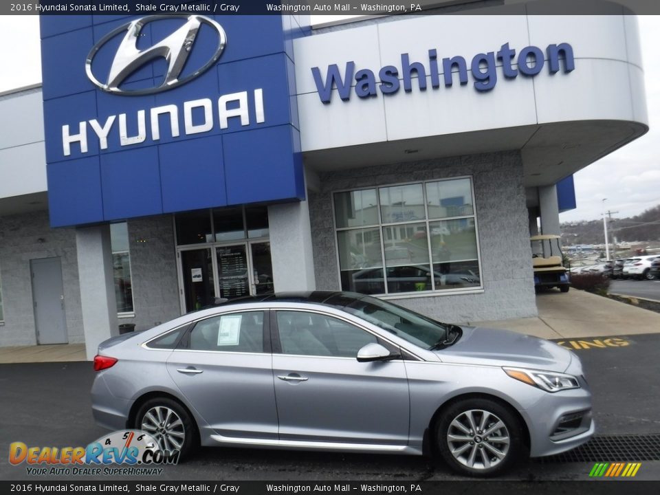 2016 Hyundai Sonata Limited Shale Gray Metallic / Gray Photo #2