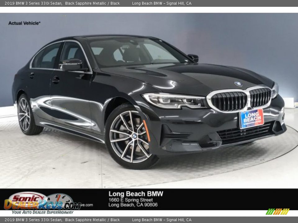 2019 BMW 3 Series 330i Sedan Black Sapphire Metallic / Black Photo #1
