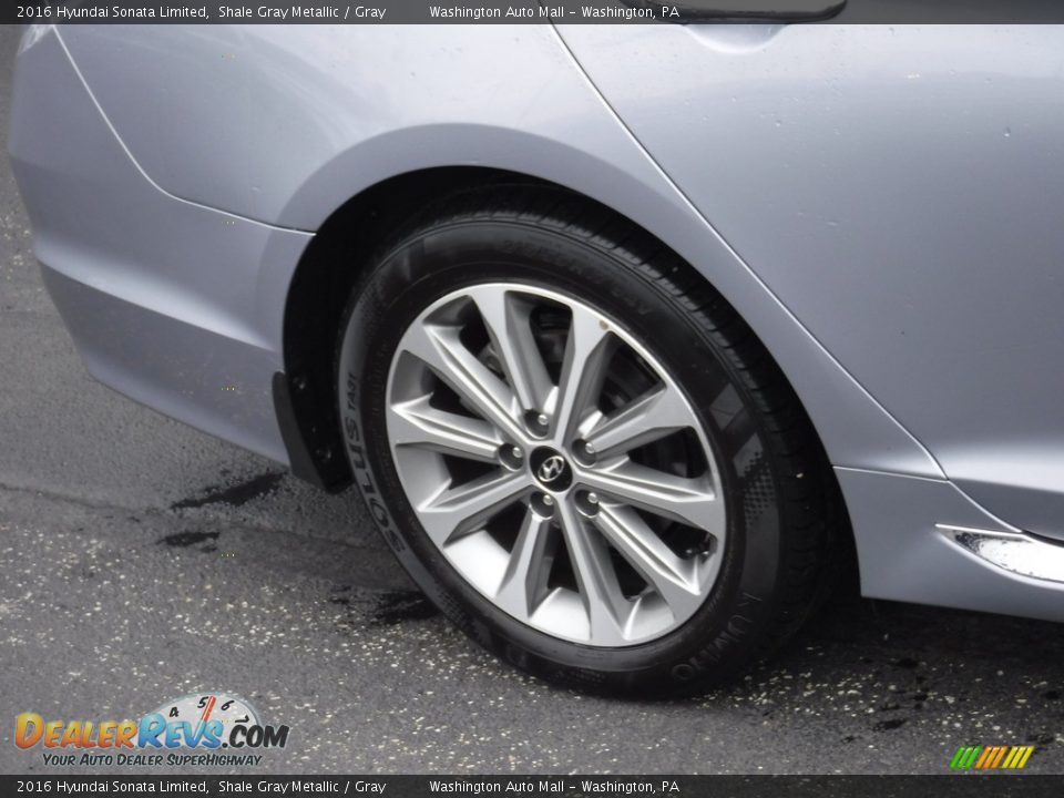 2016 Hyundai Sonata Limited Shale Gray Metallic / Gray Photo #3