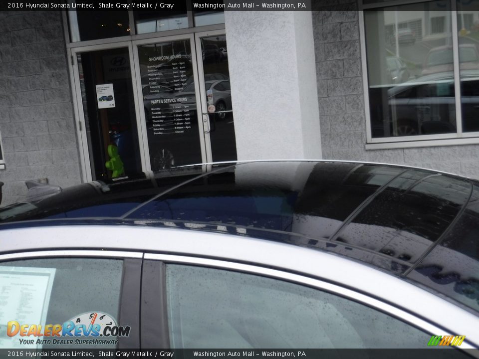2016 Hyundai Sonata Limited Shale Gray Metallic / Gray Photo #4