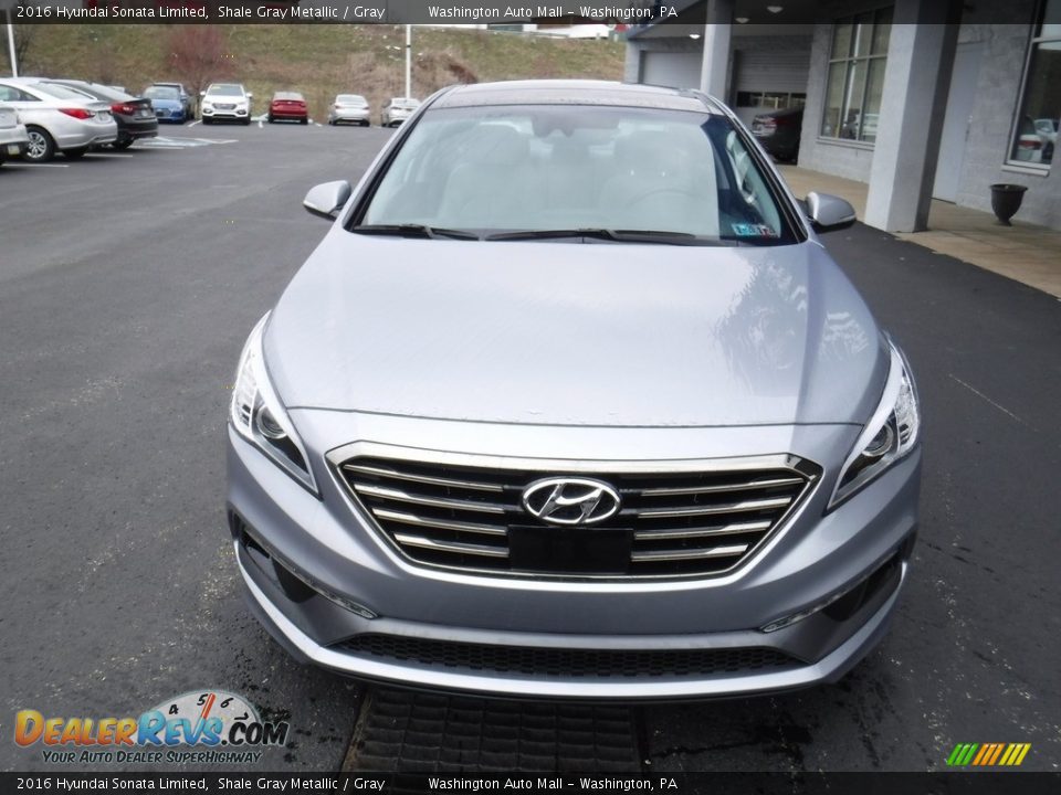 2016 Hyundai Sonata Limited Shale Gray Metallic / Gray Photo #5