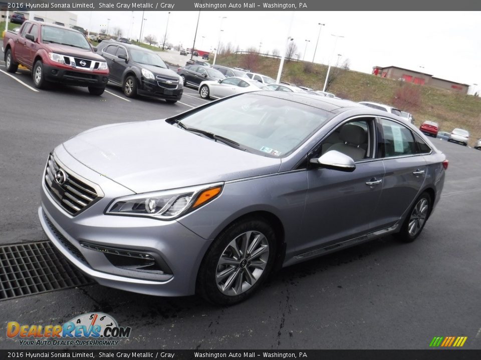 2016 Hyundai Sonata Limited Shale Gray Metallic / Gray Photo #6