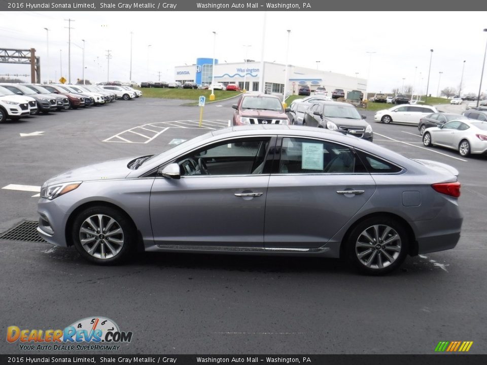 2016 Hyundai Sonata Limited Shale Gray Metallic / Gray Photo #7