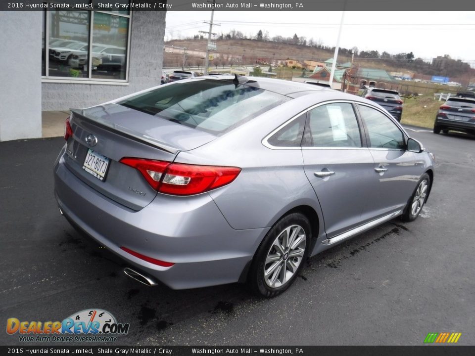 2016 Hyundai Sonata Limited Shale Gray Metallic / Gray Photo #9