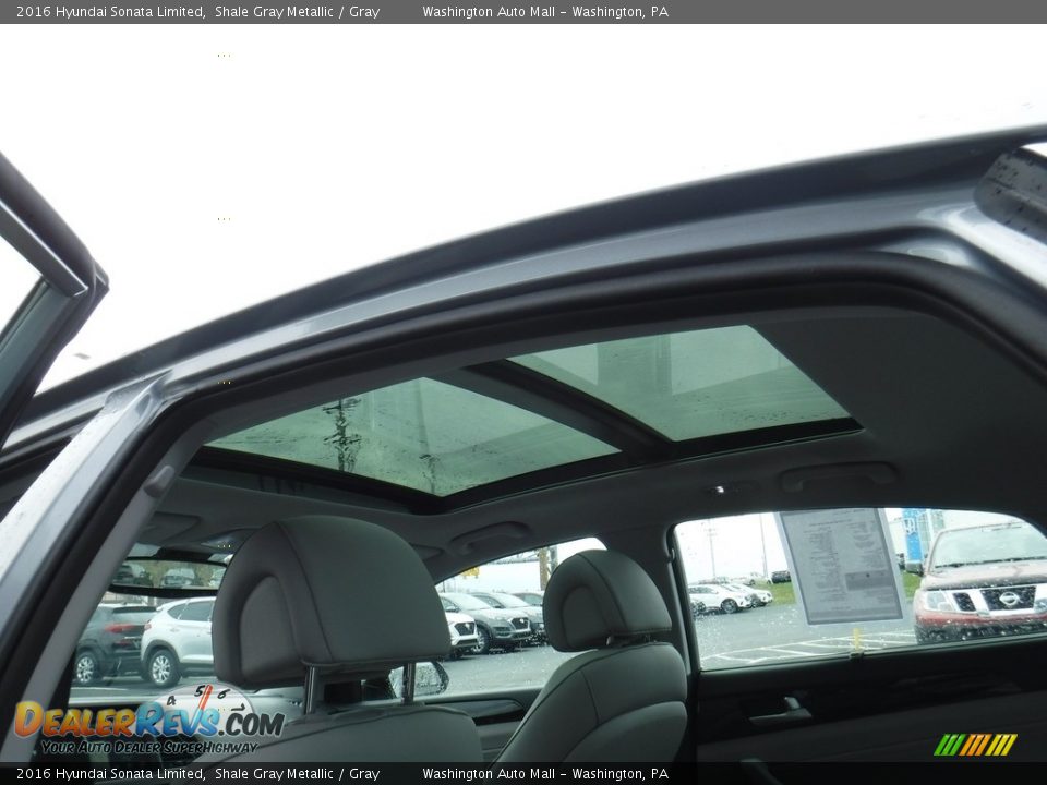 2016 Hyundai Sonata Limited Shale Gray Metallic / Gray Photo #11