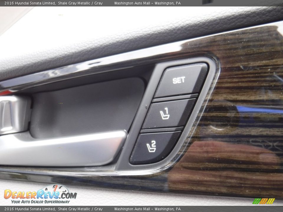 2016 Hyundai Sonata Limited Shale Gray Metallic / Gray Photo #13