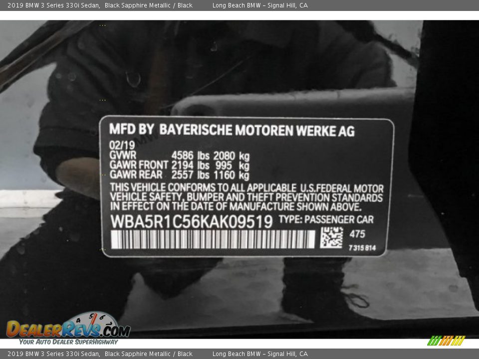 2019 BMW 3 Series 330i Sedan Black Sapphire Metallic / Black Photo #11