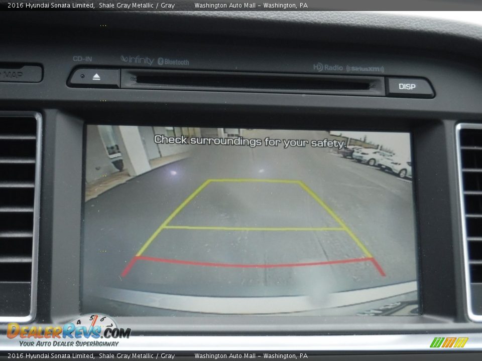 2016 Hyundai Sonata Limited Shale Gray Metallic / Gray Photo #20