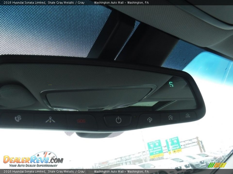 2016 Hyundai Sonata Limited Shale Gray Metallic / Gray Photo #23