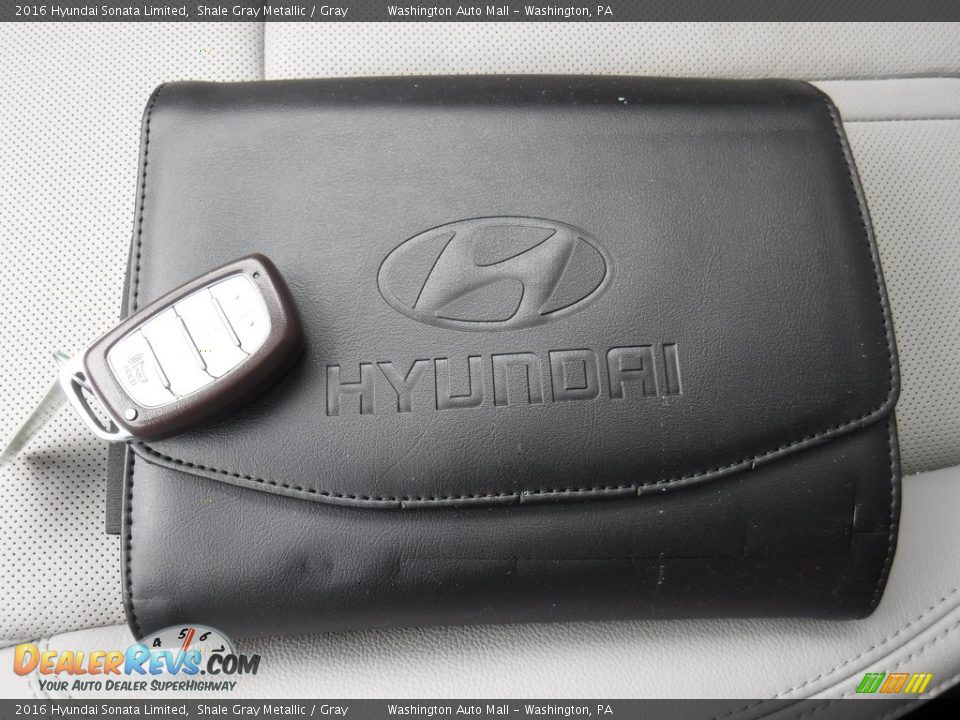 2016 Hyundai Sonata Limited Shale Gray Metallic / Gray Photo #24