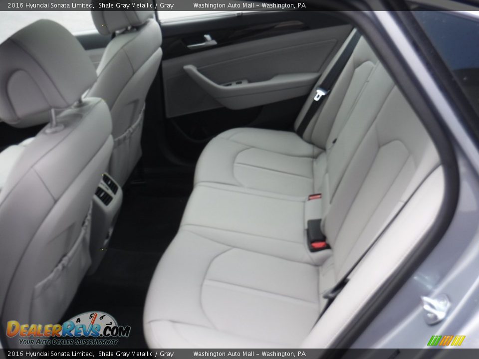2016 Hyundai Sonata Limited Shale Gray Metallic / Gray Photo #25
