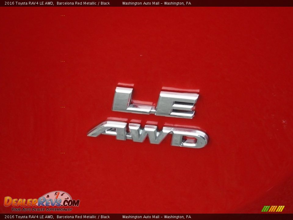 2016 Toyota RAV4 LE AWD Barcelona Red Metallic / Black Photo #10