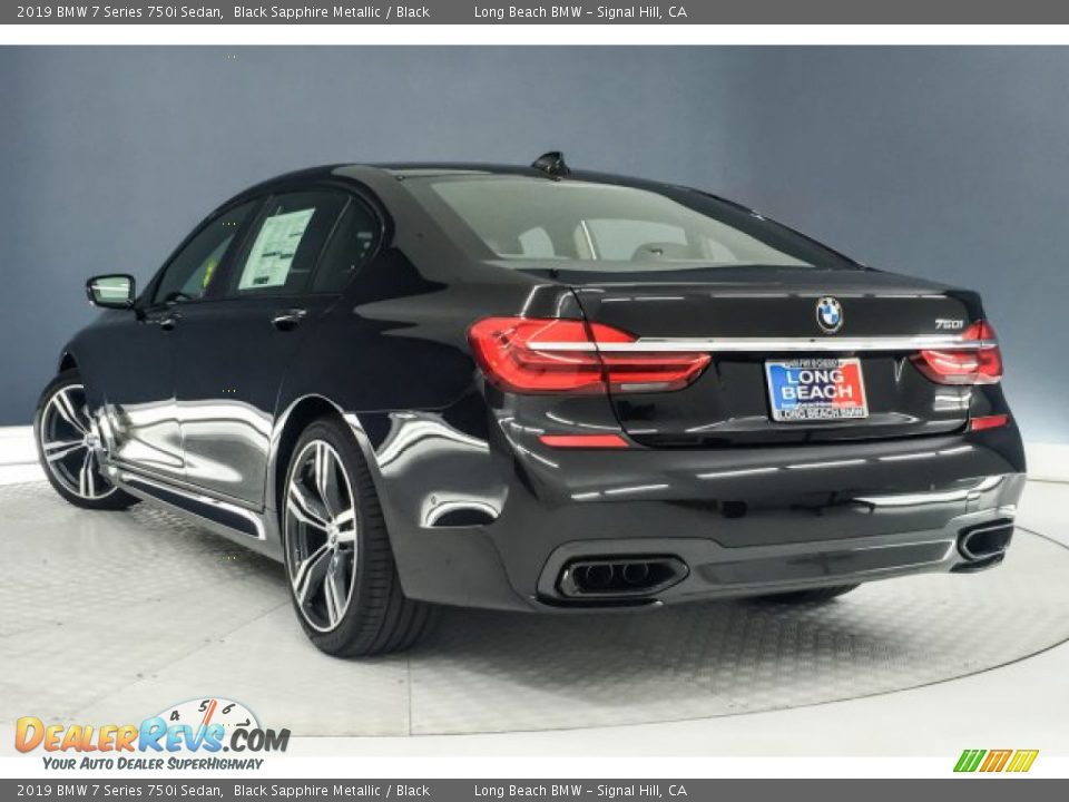 2019 BMW 7 Series 750i Sedan Black Sapphire Metallic / Black Photo #2