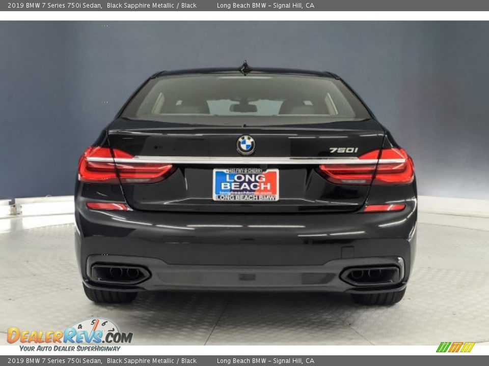 2019 BMW 7 Series 750i Sedan Black Sapphire Metallic / Black Photo #3