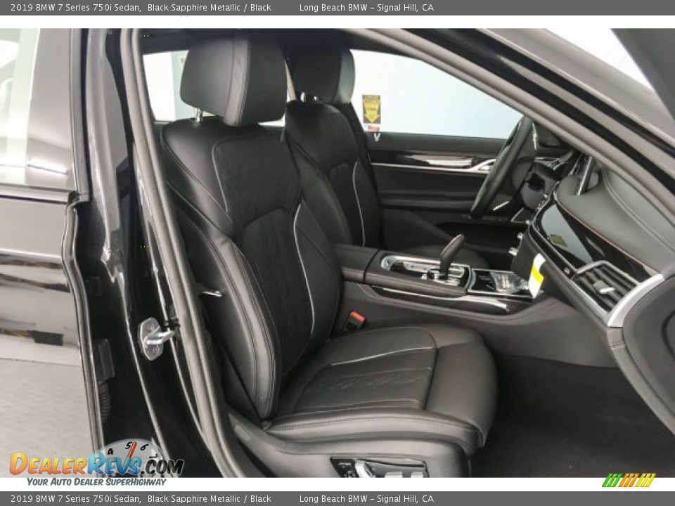 2019 BMW 7 Series 750i Sedan Black Sapphire Metallic / Black Photo #5