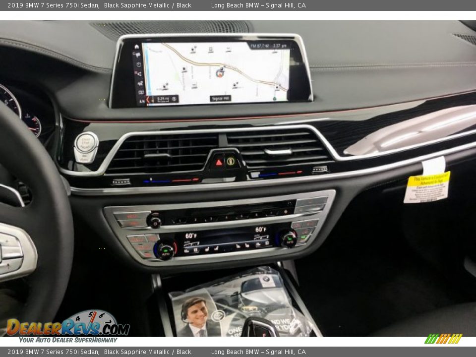 2019 BMW 7 Series 750i Sedan Black Sapphire Metallic / Black Photo #6