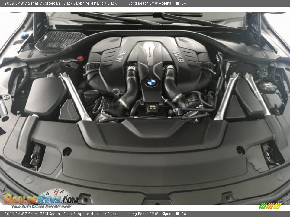 2019 BMW 7 Series 750i Sedan Black Sapphire Metallic / Black Photo #8