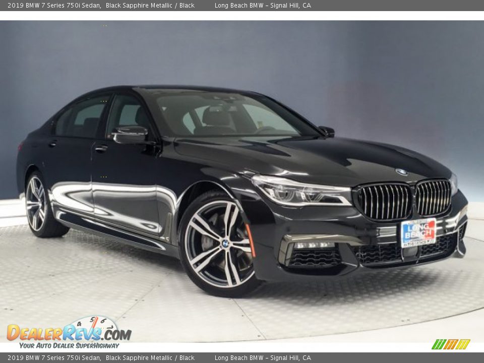 2019 BMW 7 Series 750i Sedan Black Sapphire Metallic / Black Photo #12
