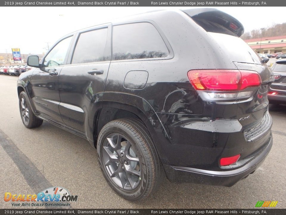 2019 Jeep Grand Cherokee Limited 4x4 Diamond Black Crystal Pearl / Black Photo #3