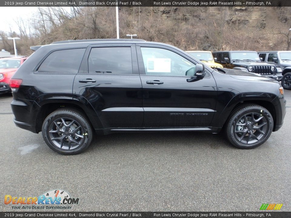 2019 Jeep Grand Cherokee Limited 4x4 Diamond Black Crystal Pearl / Black Photo #7