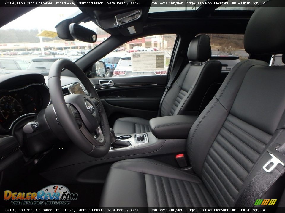 2019 Jeep Grand Cherokee Limited 4x4 Diamond Black Crystal Pearl / Black Photo #11