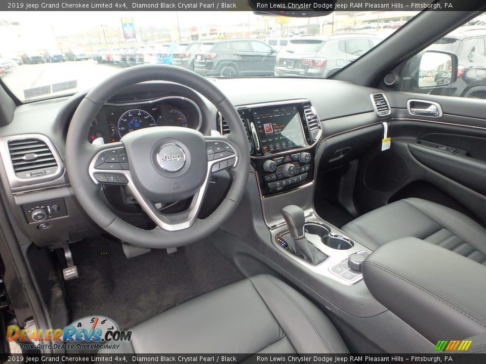 2019 Jeep Grand Cherokee Limited 4x4 Diamond Black Crystal Pearl / Black Photo #13