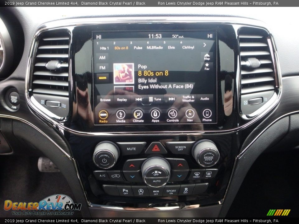 2019 Jeep Grand Cherokee Limited 4x4 Diamond Black Crystal Pearl / Black Photo #17
