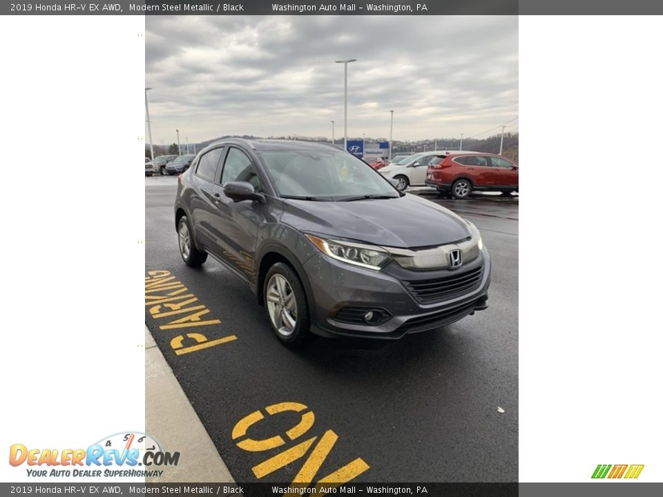 2019 Honda HR-V EX AWD Modern Steel Metallic / Black Photo #4