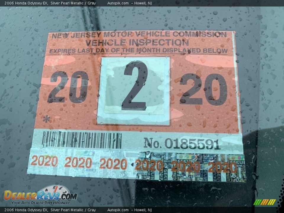2006 Honda Odyssey EX Silver Pearl Metallic / Gray Photo #9