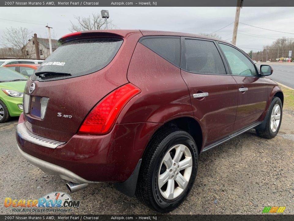 2007 Nissan Murano S AWD Merlot Pearl / Charcoal Photo #3