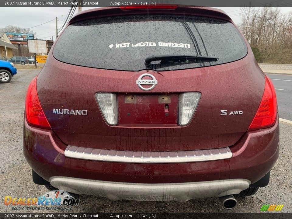 2007 Nissan Murano S AWD Merlot Pearl / Charcoal Photo #4