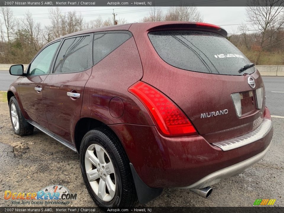 2007 Nissan Murano S AWD Merlot Pearl / Charcoal Photo #5