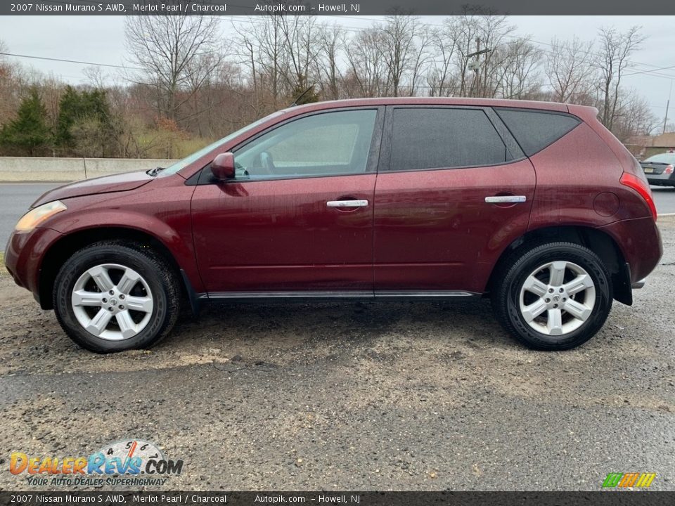 2007 Nissan Murano S AWD Merlot Pearl / Charcoal Photo #6